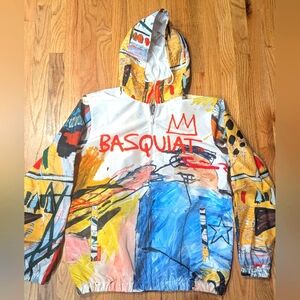 Jean-Michel Basquiat Men's ‘Members Only Windbreaker Jacket Sz M Multicolor 111